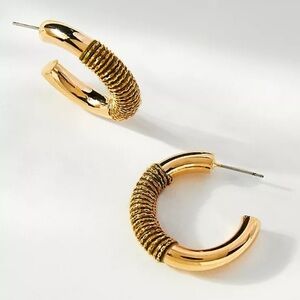 NEW! Anthropologie Western Metallic Earrings